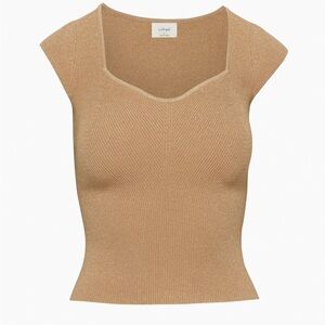 Aritzia Wilfred Tuscany Knit Top - Women’s XL, Camel